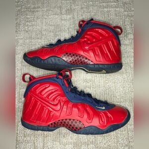 Nike Little Posite Pro Boys "Red Blue" size 5